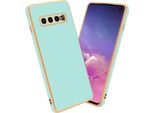 Cadorabo Cover Protettiva Per Samsung Galaxy S10 Plus Cover In Verde Telefono Cellulare Cover Tpu Silicone Fotocamera Protezione Caso