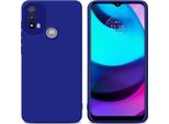 Cadorabo Cover Per Motorola Moto E20 Cover Protettiva In Tpu Blu Custodia In Silicone Custodia Per Telefono Cellulare
