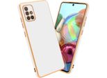 Cadorabo Cover Protettiva Per Samsung Galaxy A71 4G Cover In Bianco Telefono Cellulare Cover Tpu Silicone Fotocamera Protezione Caso