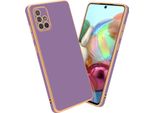 Cadorabo Custodia Protettiva Per Samsung Galaxy A51 4G / M40S Cover In Viola Telefono Cellulare Cover Tpu Silicone Fotocamera Protezione Caso