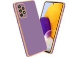 Cadorabo Custodia Protettiva Per Samsung Galaxy A72 4G / 5G Cover In Viola Custodia Del Telefono Cellulare Tpu Silicone Fotocamera Protezione Caso