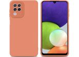 Cadorabo Cover Per Samsung Galaxy A22 4G Cover Protettiva In Tpu Arancione Custodia In Silicone Custodia Per Cellulare