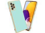 Cadorabo Custodia Protettiva Per Samsung Galaxy A52 (4G / 5G) / A52S Cover In Verde Telefono Cellulare Cover Tpu Silicone Fotocamera Protezione Caso