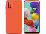 Cadorabo Cover Per Samsung Galaxy A51 4G / M40S Cover Protettiva In Tpu Arancione Custodia In Silicone Custodia Per Cellulare