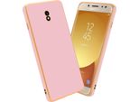 Cadorabo Custodia Protettiva Per Samsung Galaxy J7 2017 Cover In Rosa Custodia Per Telefono Cellulare Tpu Silicone Fotocamera Protezione Custodia