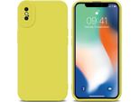 Custodia Cadorabo Per Apple Iphone Xs Max Custodia Protettiva In Tpu Giallo Custodia In Silicone Custodia Per Telefono Cellulare