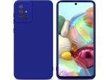 Cadorabo Cover Per Samsung Galaxy A71 4G Cover Protettiva In Silicone Tpu Blu Custodia Per Telefono Cellulare
