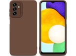 Cadorabo Cover Per Samsung Galaxy A13 5G Cover Protettiva In Tpu Marrone Custodia In Silicone Custodia Per Cellulare