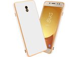 Cadorabo Cover Protettiva Per Samsung Galaxy J3 2017 Cover In Bianco Copertura Del Telefono Cellulare Tpu Silicone Fotocamera Protezione Caso