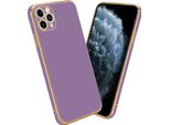 Cadorabo Custodia Protettiva Per Apple Iphone 13 Pro Max Custodia In Viola Custodia Del Telefono Cellulare Tpu Silicone Fotocamera Protezione Caso