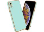 Cadorabo Custodia Protettiva Per Apple Iphone Xs Max Custodia In Verde Telefono Cellulare Custodia Tpu Silicone Fotocamera Protezione Caso