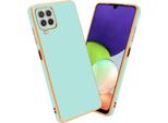 Cadorabo Custodia Protettiva Per Samsung Galaxy A22 4G Cover In Verde Custodia Del Telefono Cellulare Tpu Silicone Fotocamera Protezione Caso