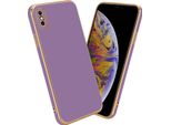 Cadorabo Custodia Protettiva Per Apple Iphone Xs Max In Viola Custodia Del Telefono Cellulare Tpu Silicone Fotocamera Custodia Di Protezione Caso