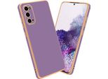 Cadorabo Copertura Protettiva Per Samsung Galaxy S20 Cover In Viola Copertura Del Telefono Cellulare Tpu Silicone Fotocamera Protezione Caso