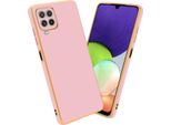 Cadorabo Custodia Protettiva Per Samsung Galaxy M22 / M32 4G Cover In Rosa Custodia Del Telefono Cellulare Tpu Silicone Fotocamera Protezione Caso
