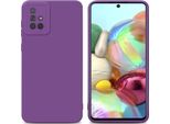 Cadorabo Cover Per Samsung Galaxy A71 4G Cover Protettiva In Silicone Tpu Viola Custodia Per Cellulare