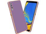 Cadorabo Cover Protettiva Per Samsung Galaxy A7 2018 Cover In Viola Custodia Del Telefono Cellulare Tpu Silicone Fotocamera Protezione Custodia