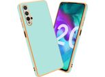 Cadorabo Custodia Protettiva Per Honor 20 / 20S / Huawei Nova 5T Copertura In Verde Telefono Cellulare Caso Tpu Silicone Fotocamera Protezione Caso
