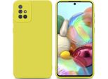 Cadorabo Cover Per Samsung Galaxy A71 4G Cover Protettiva In Silicone Tpu Giallo Custodia Per Telefono Cellulare