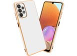 Cadorabo Cover Protettiva Per Samsung Galaxy A32 4G Cover In Bianco Telefono Cellulare Cover Tpu Silicone Fotocamera Protezione Caso