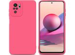 Cadorabo Custodia Per Xiaomi Redmi Note 10 4G / Redmi Note 10S Custodia Protettiva In Silicone Tpu Rosso Custodia Per Cellulare