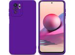 Cadorabo Custodia Per Xiaomi Redmi Note 10 4G / Redmi Note 10S Custodia Protettiva In Silicone Tpu Viola Custodia Per Telefono Cellulare