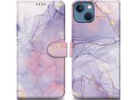 Cadorabo Custodia Protettiva Per Apple Iphone 14 Plus Custodia Design Viola Custodia Per Cellulare Custodia Protettiva Custodia Magnetica Custodia Cover