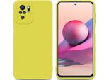 Cadorabo Custodia Per Xiaomi Redmi Note 10 4G / Redmi Note 10S Custodia Protettiva In Silicone Tpu Giallo Custodia Per Telefoni Cellulari