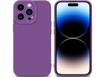 Cadorabo Custodia Per Apple Iphone 14 Pro Max Custodia Protettiva In Silicone Tpu Viola Custodia Per Telefono Cellulare