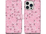Cadorabo Custodia Protettiva Per Apple Iphone 14 Pro Max Case Design Rosa Custodia Del Telefono Cellulare Custodia Protettiva Custodia Magnetica Cover
