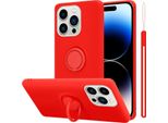 Custodia Cadorabo Per Apple Iphone 14 Pro Custodia Protettiva In Rosso Custodia Per Telefono Cellulare Tpu Custodia Cover