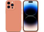 Cadorabo Custodia Per Apple Iphone 14 Pro Max Custodia Protettiva In Silicone Tpu Arancione Custodia Per Cellulare