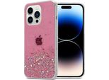 Cadorabo Custodia Per Apple Iphone 14 Pro Custodia Protettiva In Rosa Custodia Per Telefono Cellulare Custodia Tpu Custodia Cover Glitter Glitter