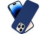 Cadorabo Custodia Protettiva Per Apple Iphone 14 Pro Max Custodia In Blu Telefono Cellulare Custodia Cover Tpu Etui