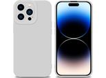 Cadorabo Custodia Per Apple Iphone 14 Pro Max Custodia Protettiva In Silicone Tpu Bianco Custodia Per Telefono Cellulare