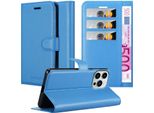 Cadorabo Custodia Per Apple Iphone 14 Pro Custodia Protettiva In Blu Custodia Per Cellulare Cover Chiusura Magnetica