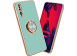 Cadorabo Custodia Protettiva Per Huawei P20 Pro / P20 Plus Cover In Turchese Custodia Cover Fotocamera Protezione Magnetica