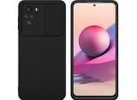 Cadorabo Custodia Per Xiaomi Redmi Note 10 4G / Redmi Note 10S Custodia Protettiva In Nero Custodia Per Cellulare Tpu Etui Custodia Cover