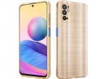 Cadorabo Cover Per Xiaomi Redmi Note 10 5G / Poco M3 Pro 5G Cover Protettiva In Oro Custodia Del Telefono Cellulare Custodia In Silicone Tpu