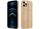 Custodia Cadorabo Per Apple Iphone 12 Pro Max Copertura Protettiva In Oro Custodia Del Telefono Cellulare Custodia In Silicone Tpu Custodia