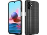 Cadorabo Custodia Per Xiaomi Redmi Note 10 4G / Redmi Note 10S Copertura Protettiva In Nero Custodia Per Cellulare Custodia In Silicone Tpu Custodia