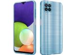 Cadorabo Cover Per Samsung Galaxy A22 4G Cover Protettiva In Turchese Custodia Per Cellulare Tpu Custodia In Silicone Custodia