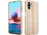 Cadorabo Cover Per Xiaomi Redmi Note 10 4G / Redmi Note 10S Cover Protettiva In Oro Custodia Del Telefono Cellulare Custodia In Silicone Tpu