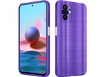 Cadorabo Custodia Per Xiaomi Redmi Note 10 4G / Redmi Note 10S Custodia Protettiva In Viola Custodia Per Cellulare Custodia In Silicone Tpu Custodia