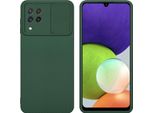 Cadorabo Custodia Per Samsung Galaxy A22 4G Custodia Protettiva In Verde Custodia Del Telefono Cellulare Tpu Custodia Cover Fotocamera Protezione