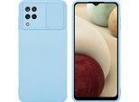 Cadorabo Custodia Per Samsung Galaxy A12 / M12 Custodia Protettiva In Blu Custodia Del Telefono Cellulare Custodia Tpu Copertura Fotocamera Protezione