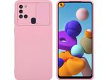 Cadorabo Custodia Per Samsung Galaxy A21S Custodia Protettiva In Rosa Custodia Del Telefono Cellulare Tpu Custodia Cover Fotocamera Protezione