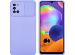 Cadorabo Custodia Per Samsung Galaxy A31 Custodia Protettiva In Viola Custodia Del Telefono Cellulare Tpu Custodia Cover Fotocamera Protezione