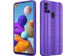 Cadorabo Cover Per Samsung Galaxy A21S Cover Protettiva In Viola Custodia Del Telefono Cellulare Tpu Custodia In Silicone Custodia