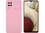 Cadorabo Custodia Per Samsung Galaxy A12 / M12 Custodia Protettiva In Rosa Custodia Del Telefono Cellulare Custodia Tpu Copertura Fotocamera Protezione